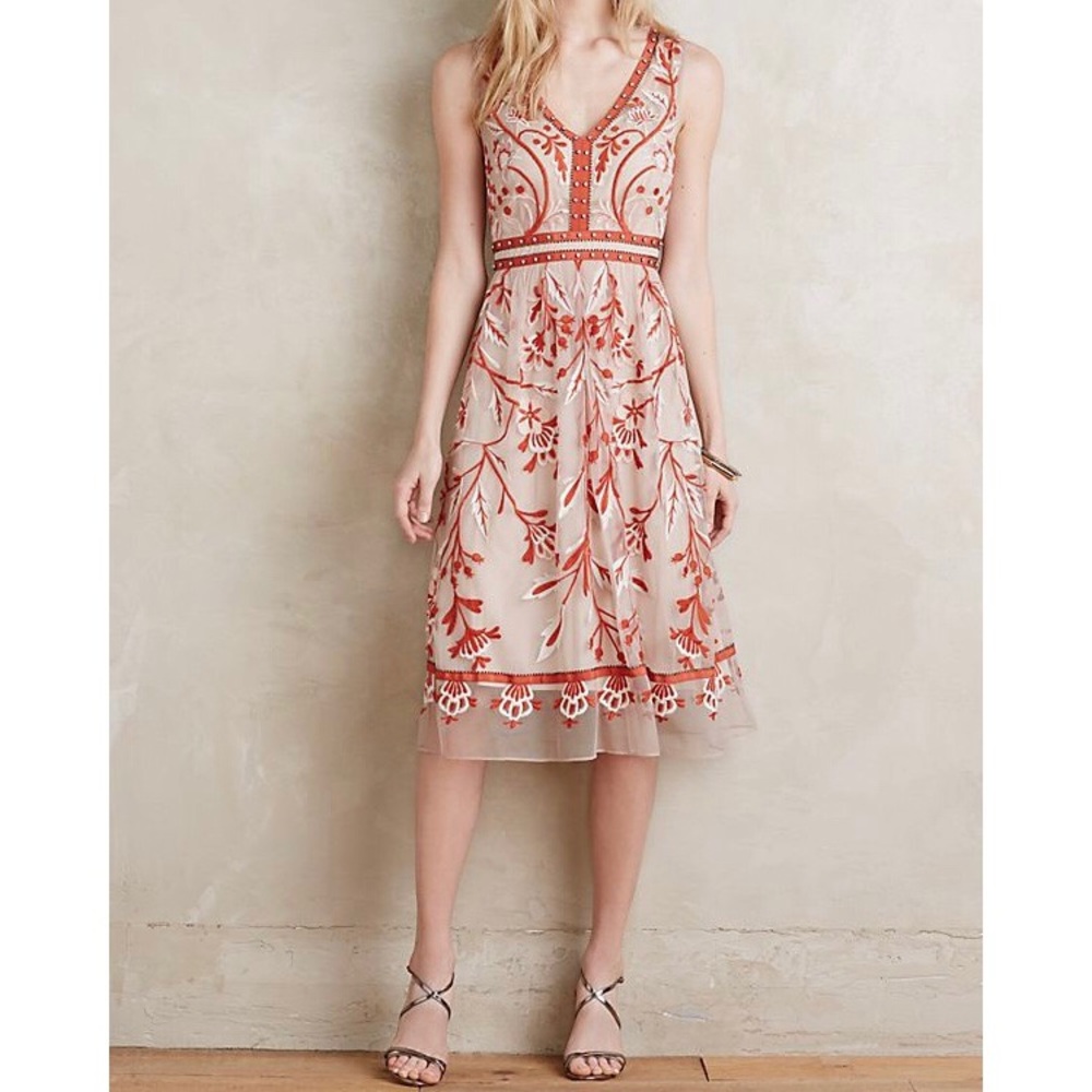 Moulinette Soeurs Alicante Anthropologie Dress sz4